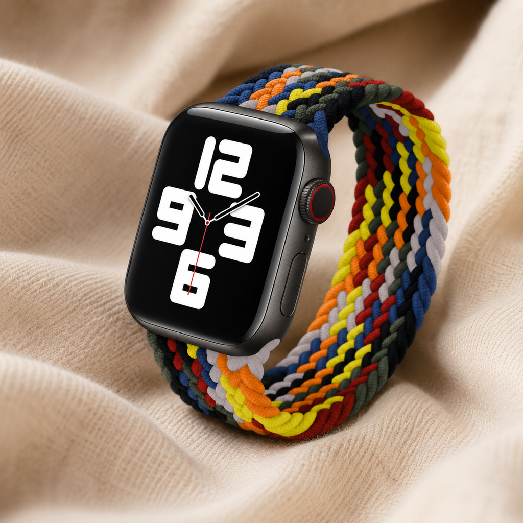 Apple Watch Nylon Braided Elastic Strap | Single Loop | Colourful | 38/40mm & 42/44mm | XS–L