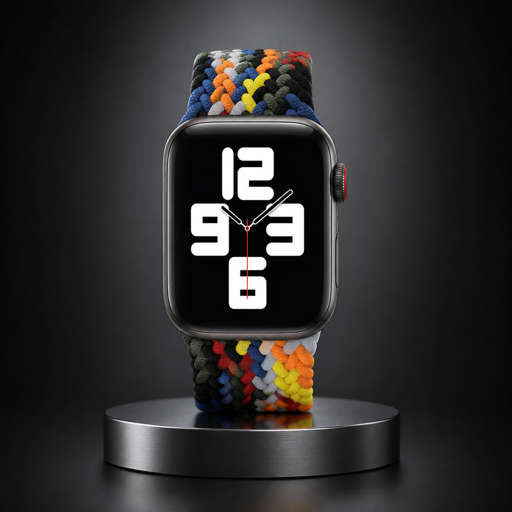 Apple Watch Nylon Braided Elastic Strap | Single Loop | Colourful | 38/40mm & 42/44mm | XS–L