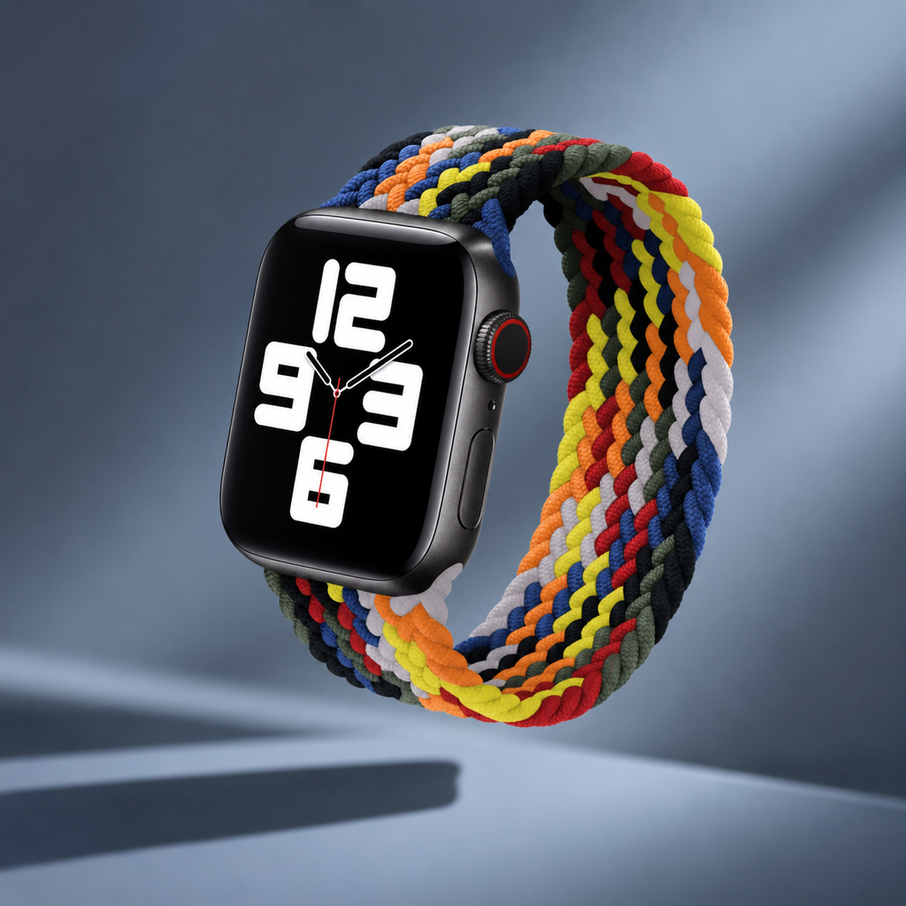 Apple Watch Nylon Braided Elastic Strap | Single Loop | Colourful | 38/40mm & 42/44mm | XS–L