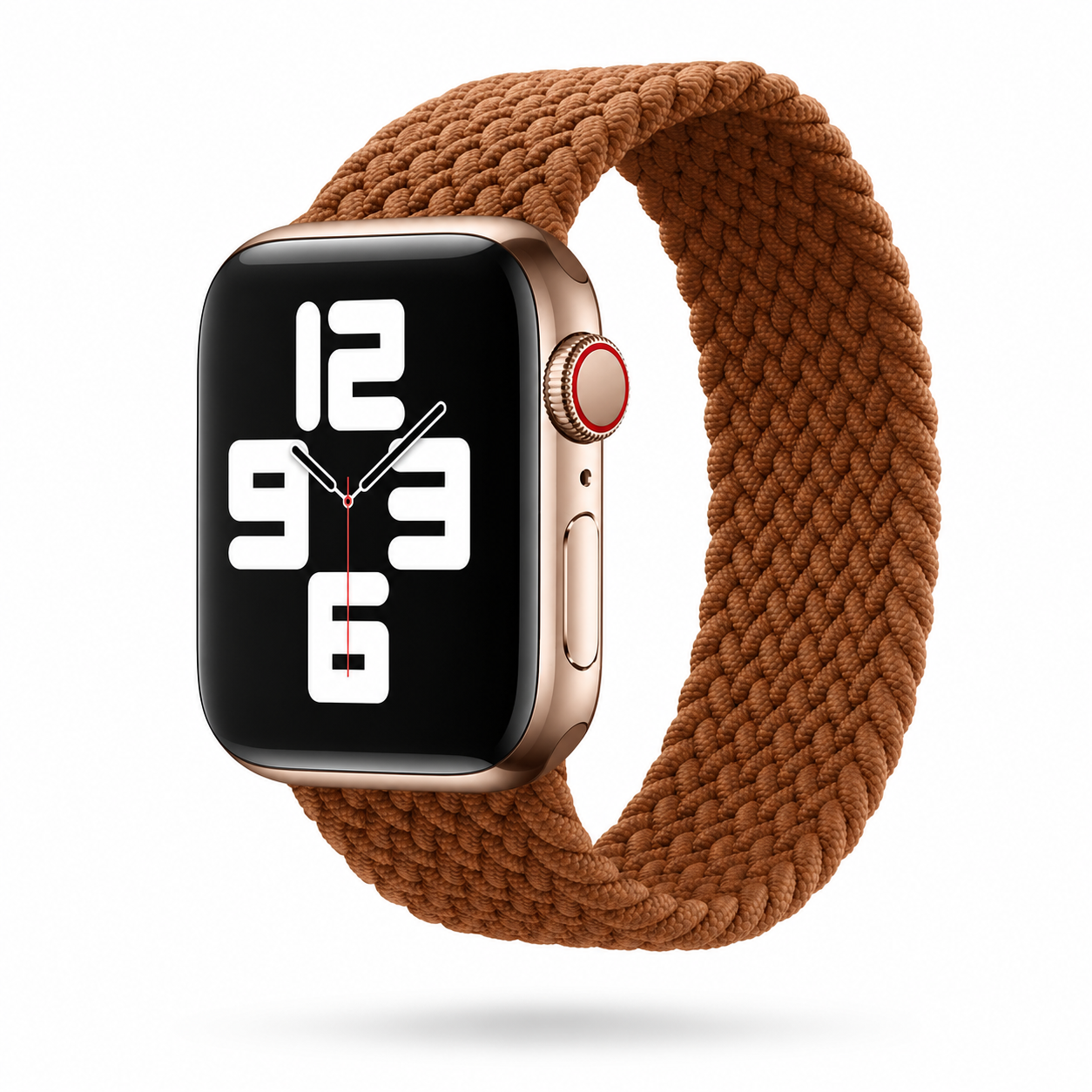 Apple Watch Nylon Braided Elastic Strap | Single Loop | Brown | 38/40mm & 42/44mm | XS–L