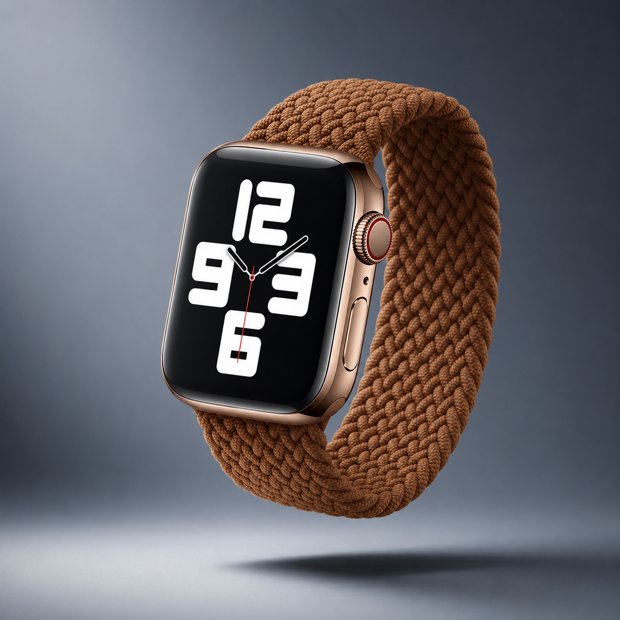 Apple Watch Nylon Braided Elastic Strap | Single Loop | Brown | 38/40mm & 42/44mm | XS–L