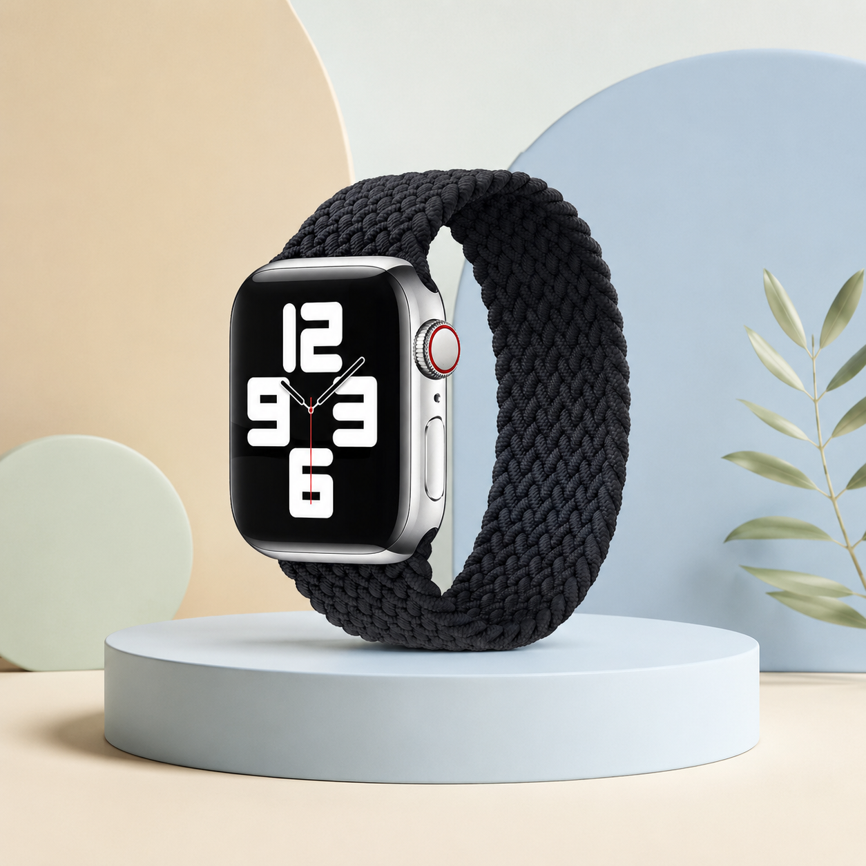 Apple Watch Nylon Braided Elastic Strap | Single Loop | Charcoal | 38/40mm & 42/44mm | XS–L