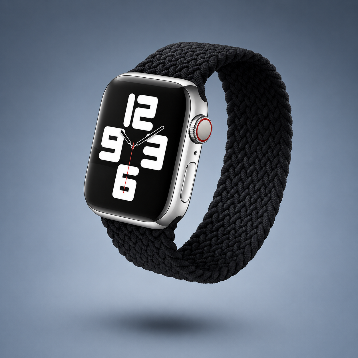 Apple Watch Nylon Braided Elastic Strap | Single Loop | Charcoal | 38/40mm & 42/44mm | XS–L