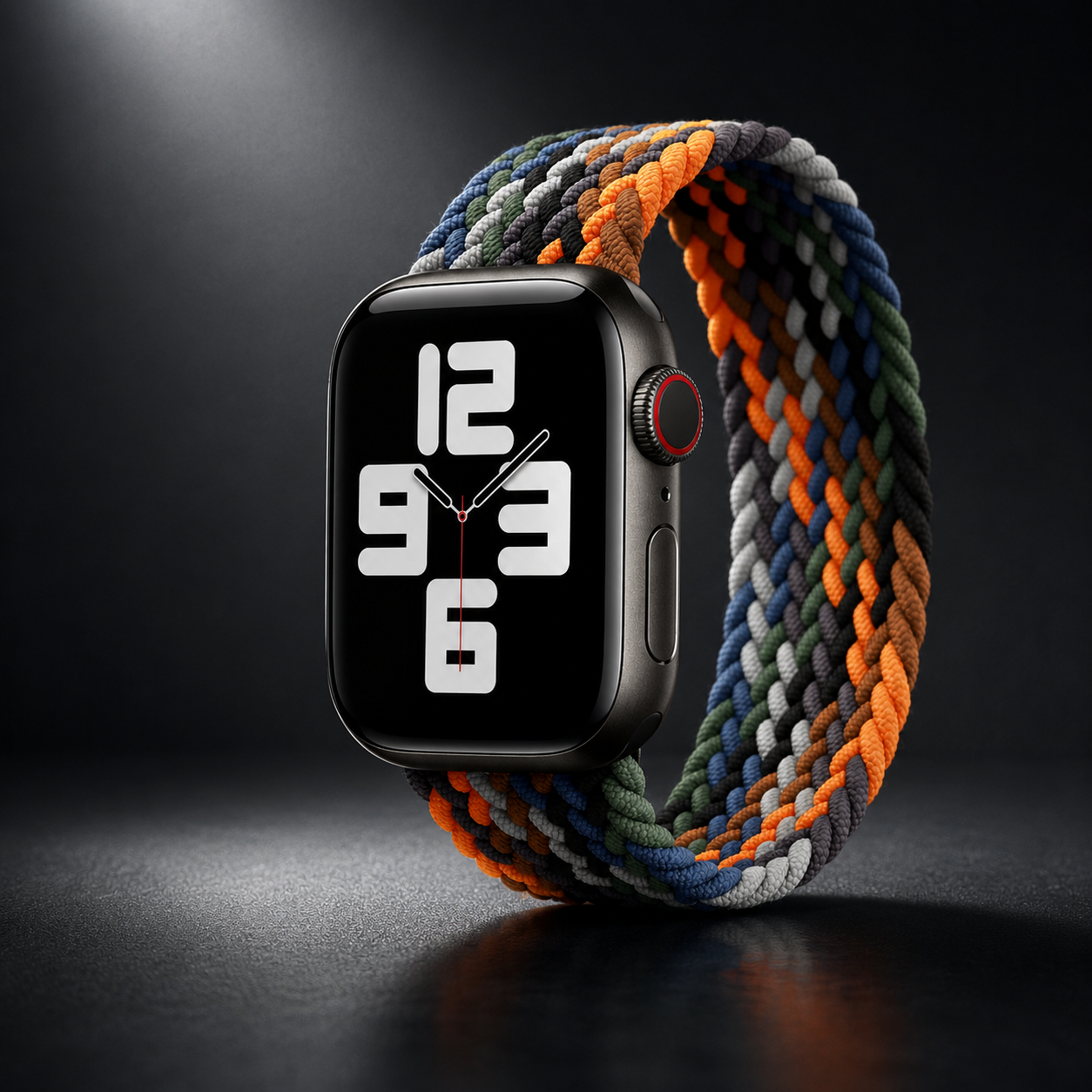 Apple Watch Nylon Braided Elastic Strap | Single Loop | Camouflage | 38/40mm & 42/44mm | XS–L