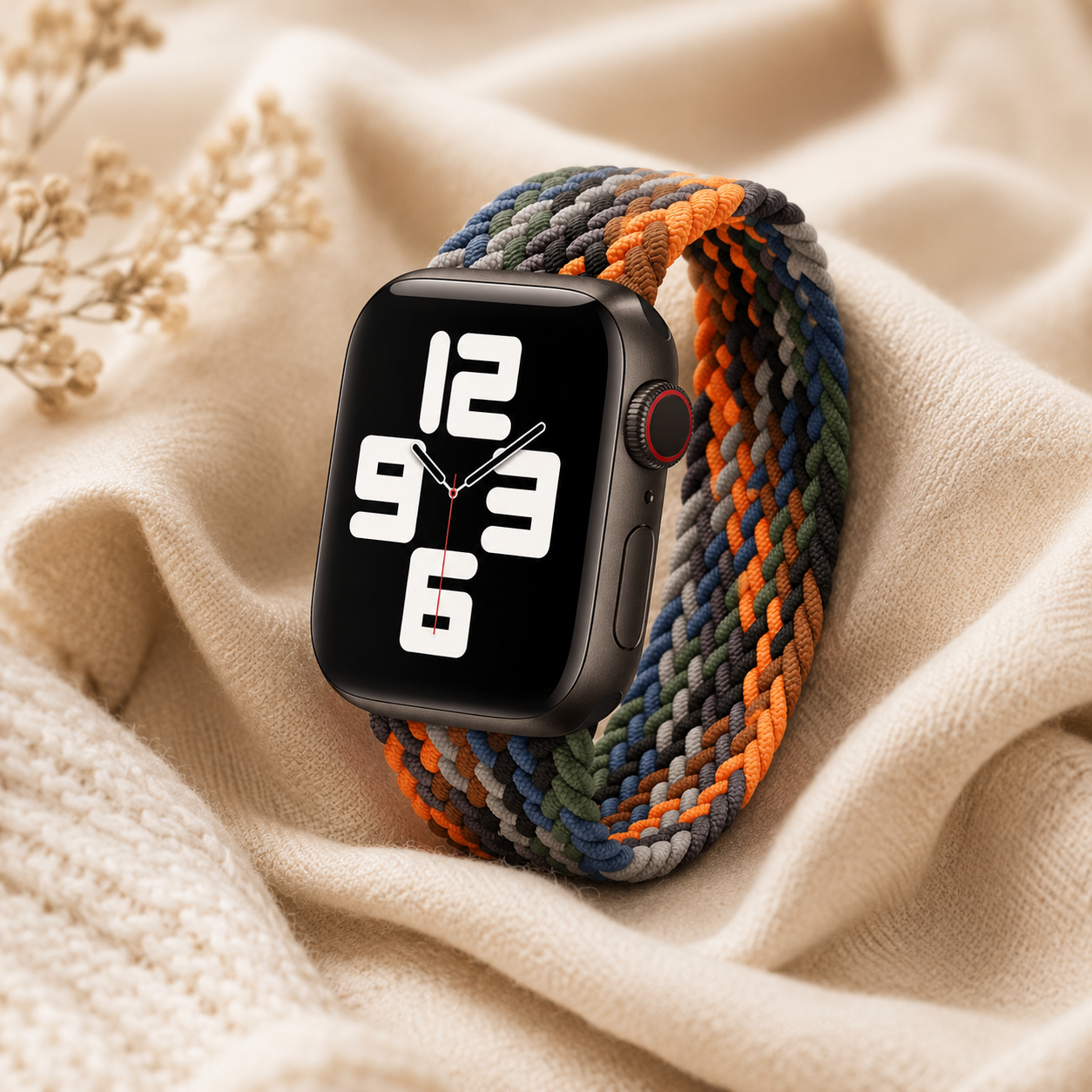 Apple Watch Nylon Braided Elastic Strap | Single Loop | Camouflage | 38/40mm & 42/44mm | XS–L