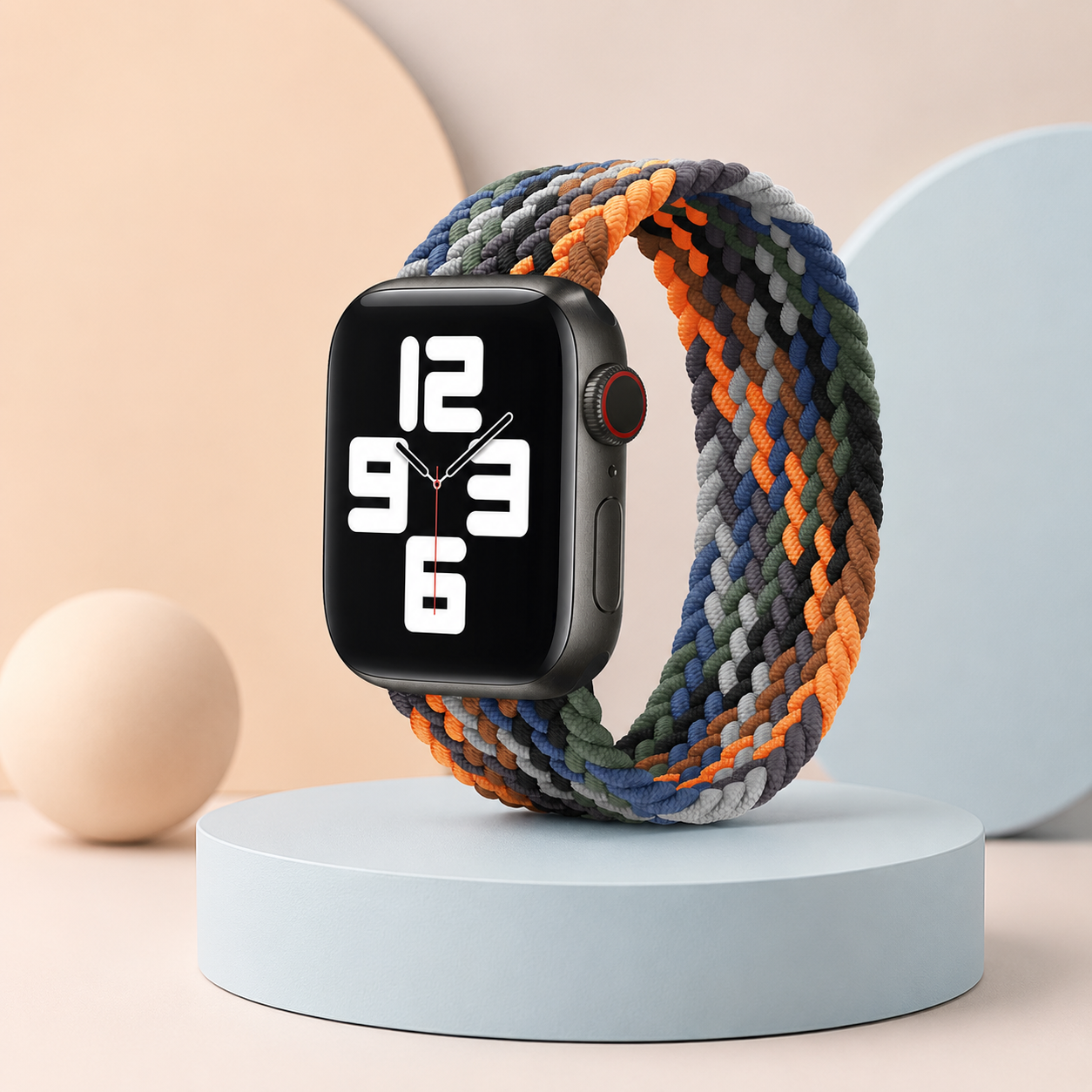 Apple Watch Nylon Braided Elastic Strap | Single Loop | Camouflage | 38/40mm & 42/44mm | XS–L