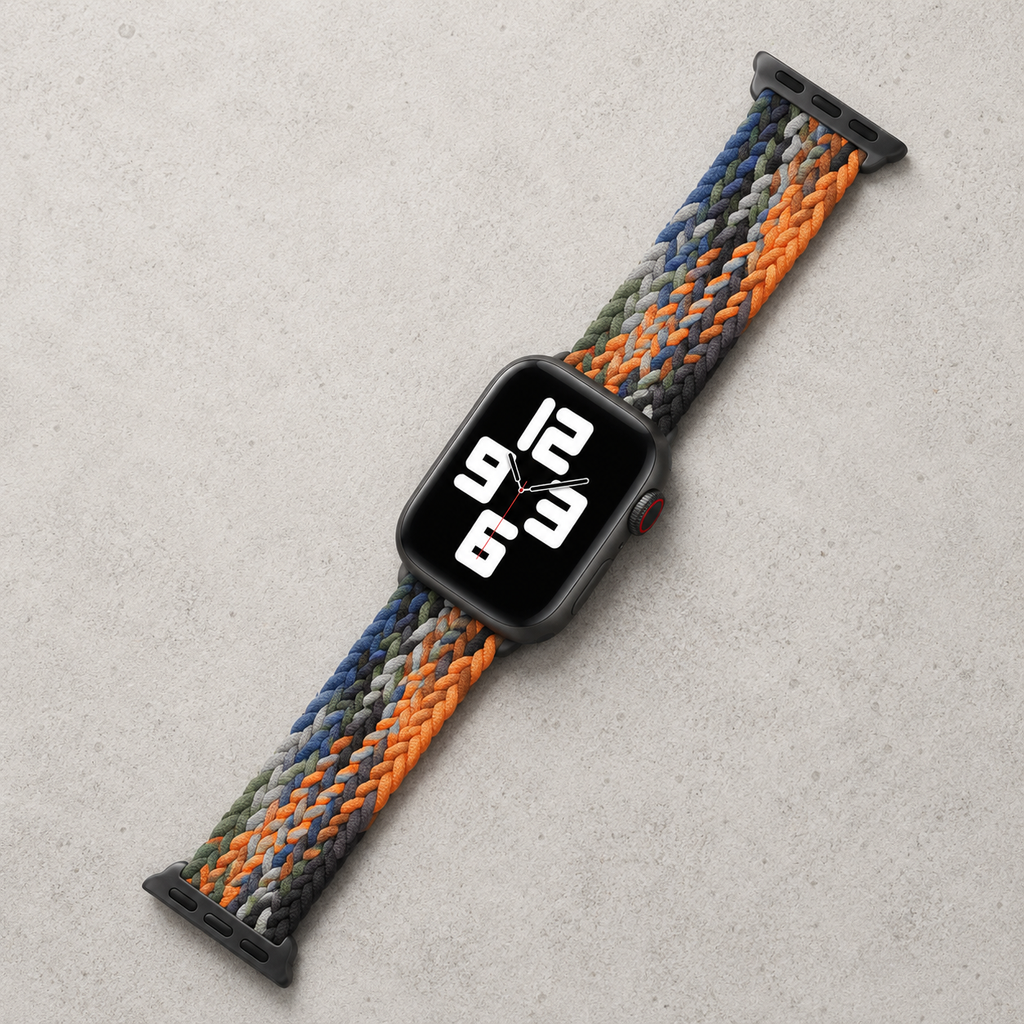 Apple Watch Nylon Braided Elastic Strap | Single Loop | Camouflage | 38/40mm & 42/44mm | XS–L