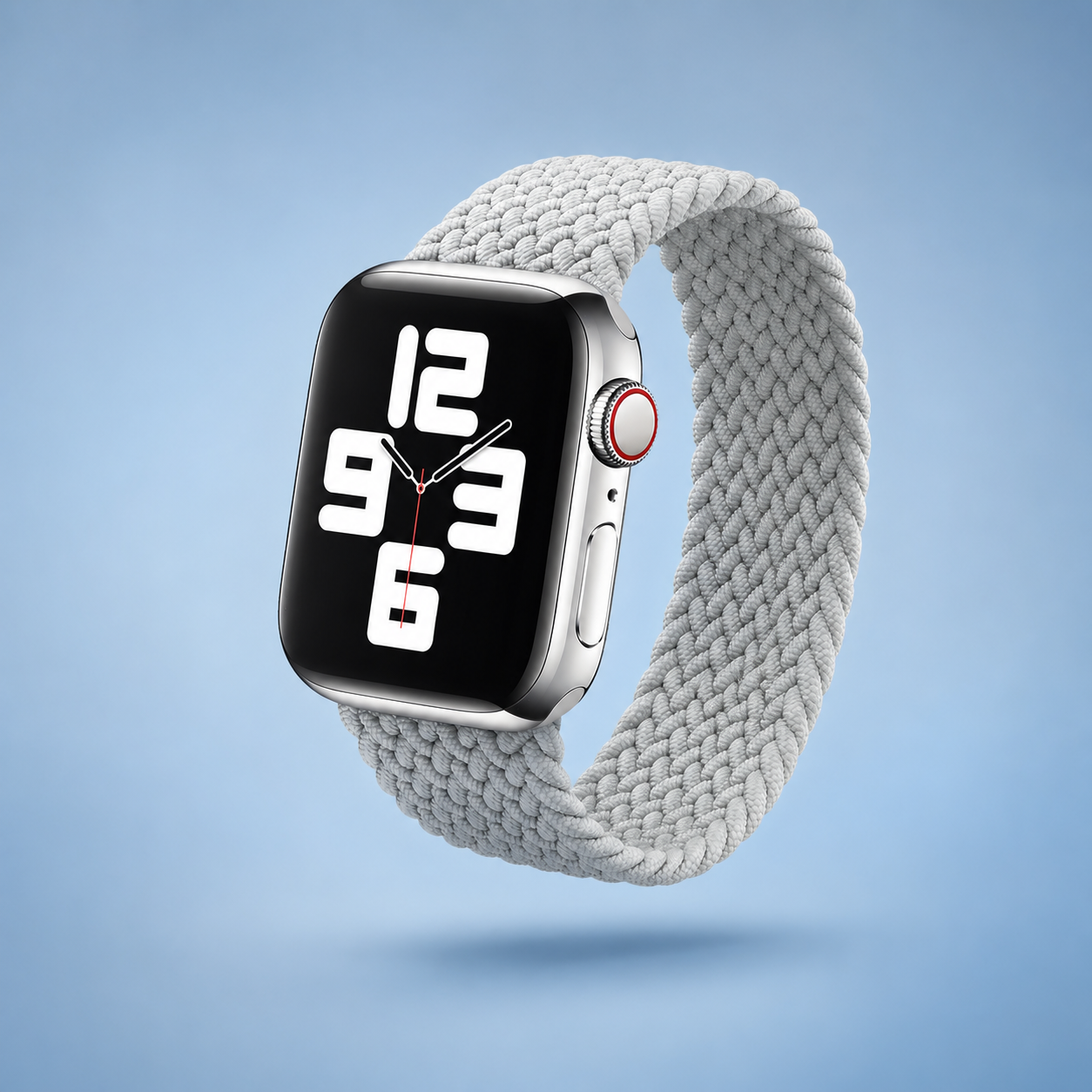 Apple Watch Nylon Braided Elastic Strap | Single Loop | Pearl White | 38/40mm & 42/44mm | XS–L