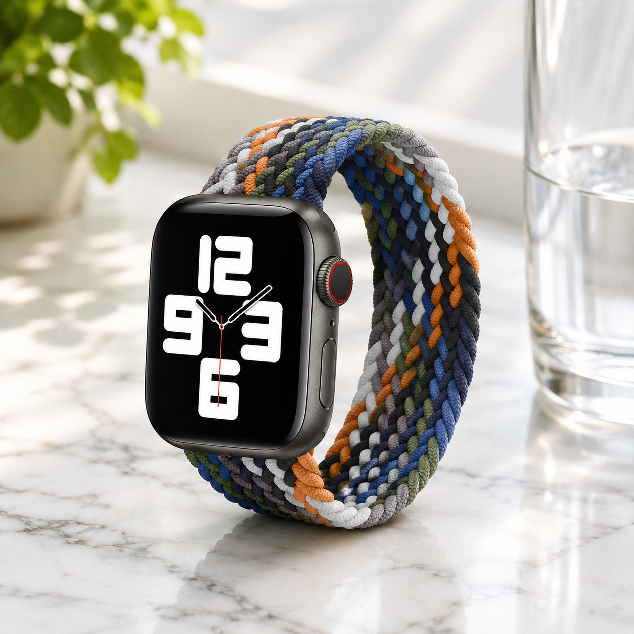 Apple Watch Nylon Braided Elastic Strap | Single Loop | Cowboy Colorful | 38/40mm & 42/44mm | XS–L