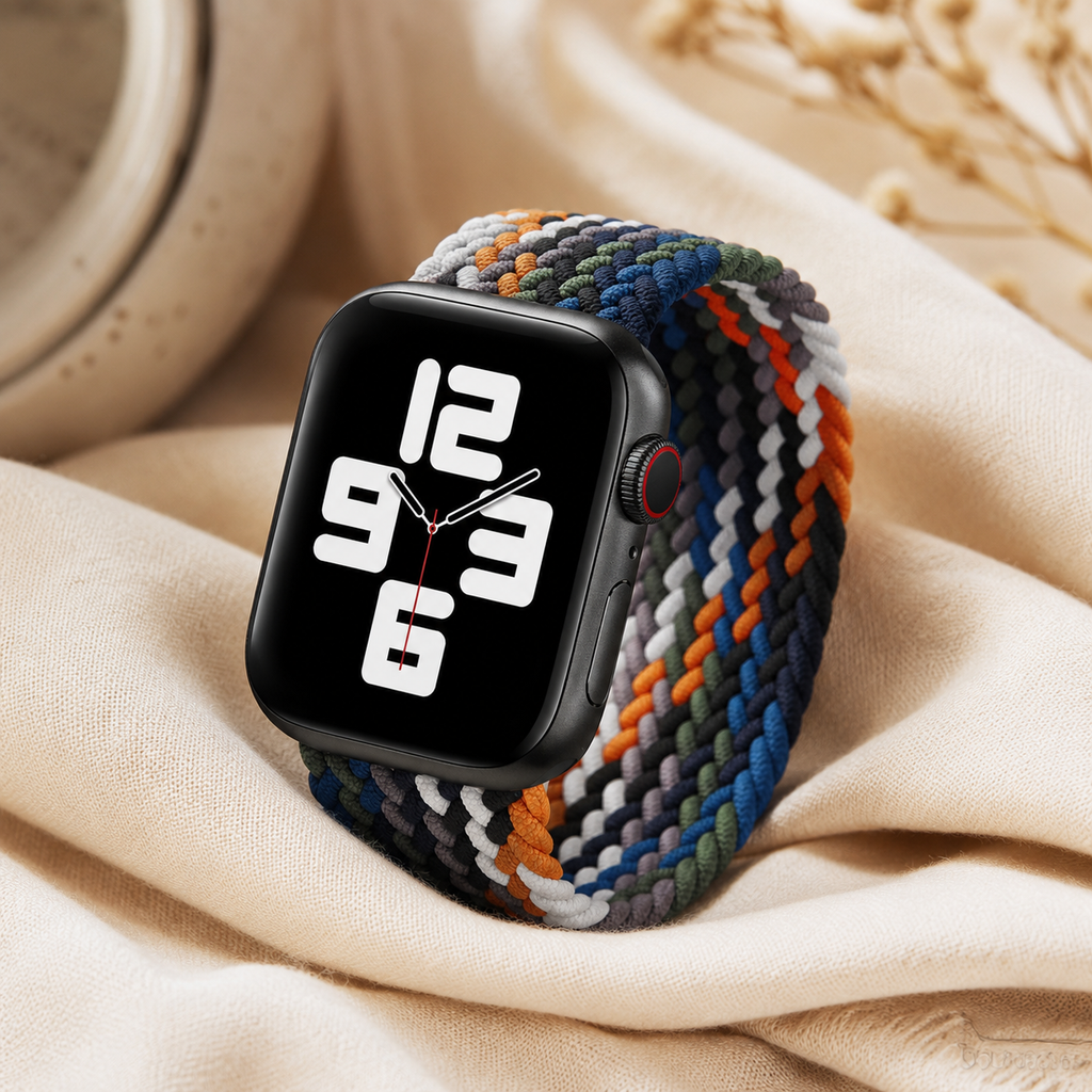 Apple Watch Nylon Braided Elastic Strap | Single Loop | Cowboy Colorful | 38/40mm & 42/44mm | XS–L