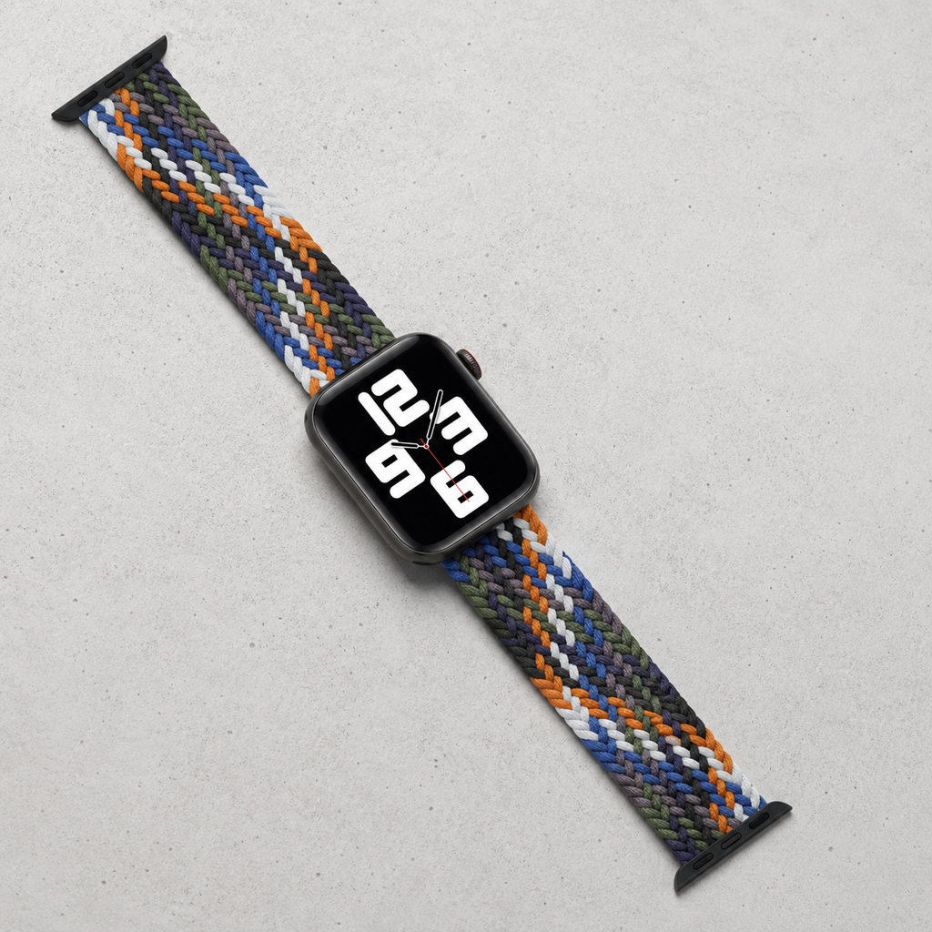 Apple Watch Nylon Braided Elastic Strap | Single Loop | Cowboy Colorful | 38/40mm & 42/44mm | XS–L