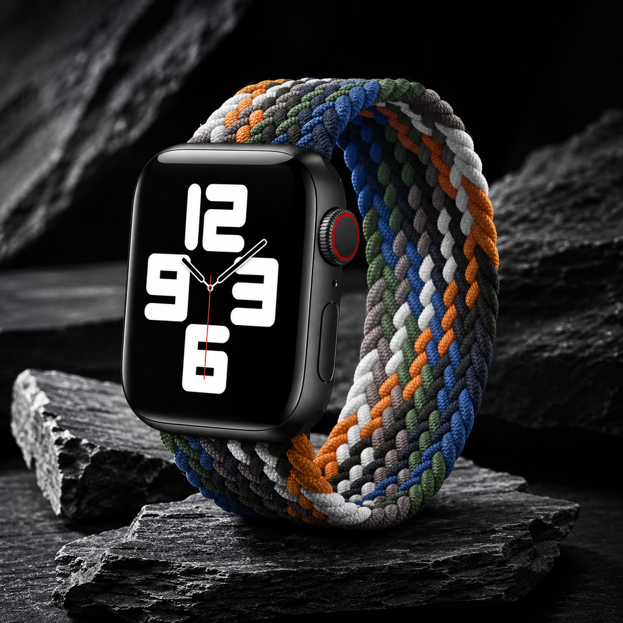 Apple Watch Nylon Braided Elastic Strap | Single Loop | Cowboy Colorful | 38/40mm & 42/44mm | XS–L