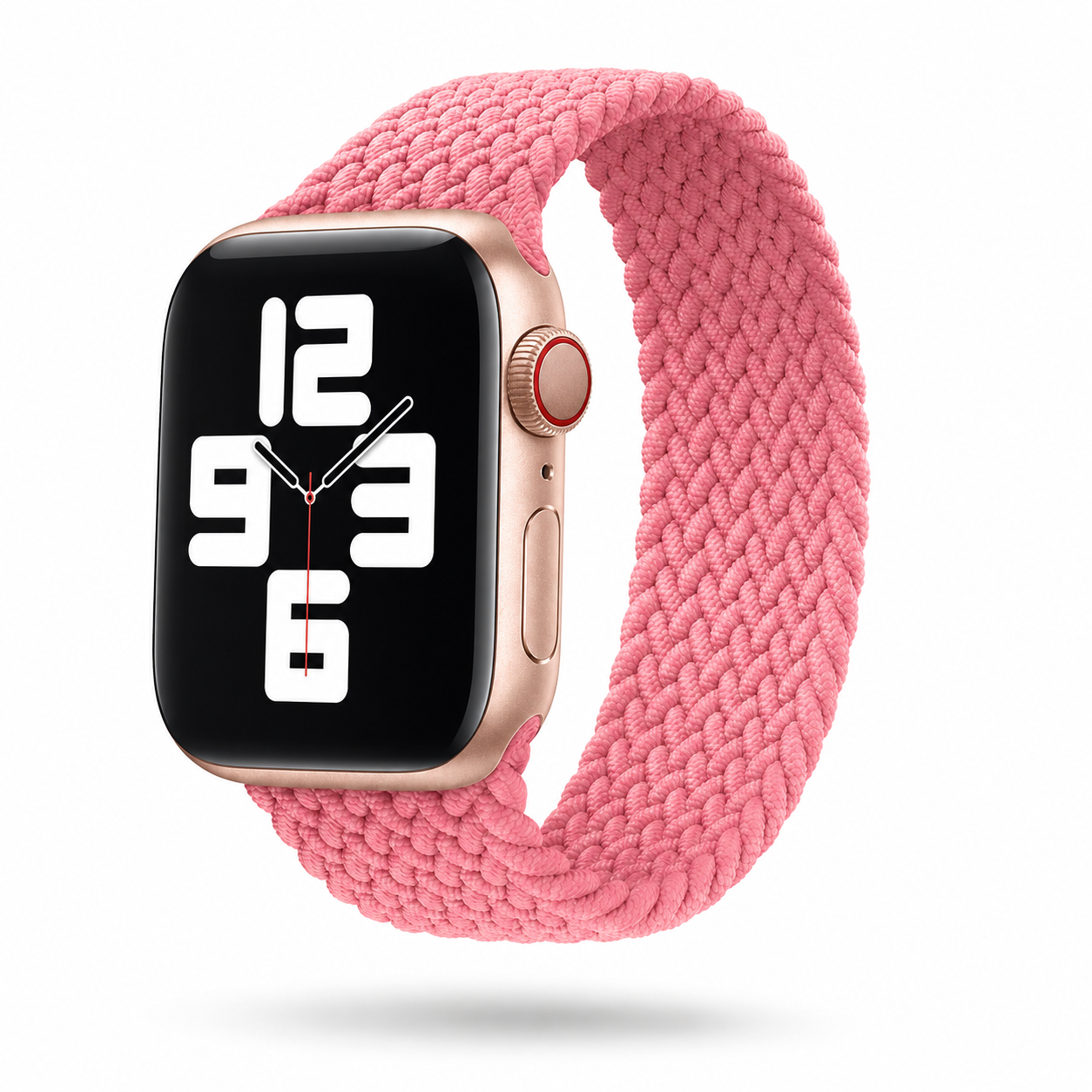 Apple Watch Nylon Braided Elastic Strap | Single Loop | Pink | 38/40mm & 42/44mm | XS–L