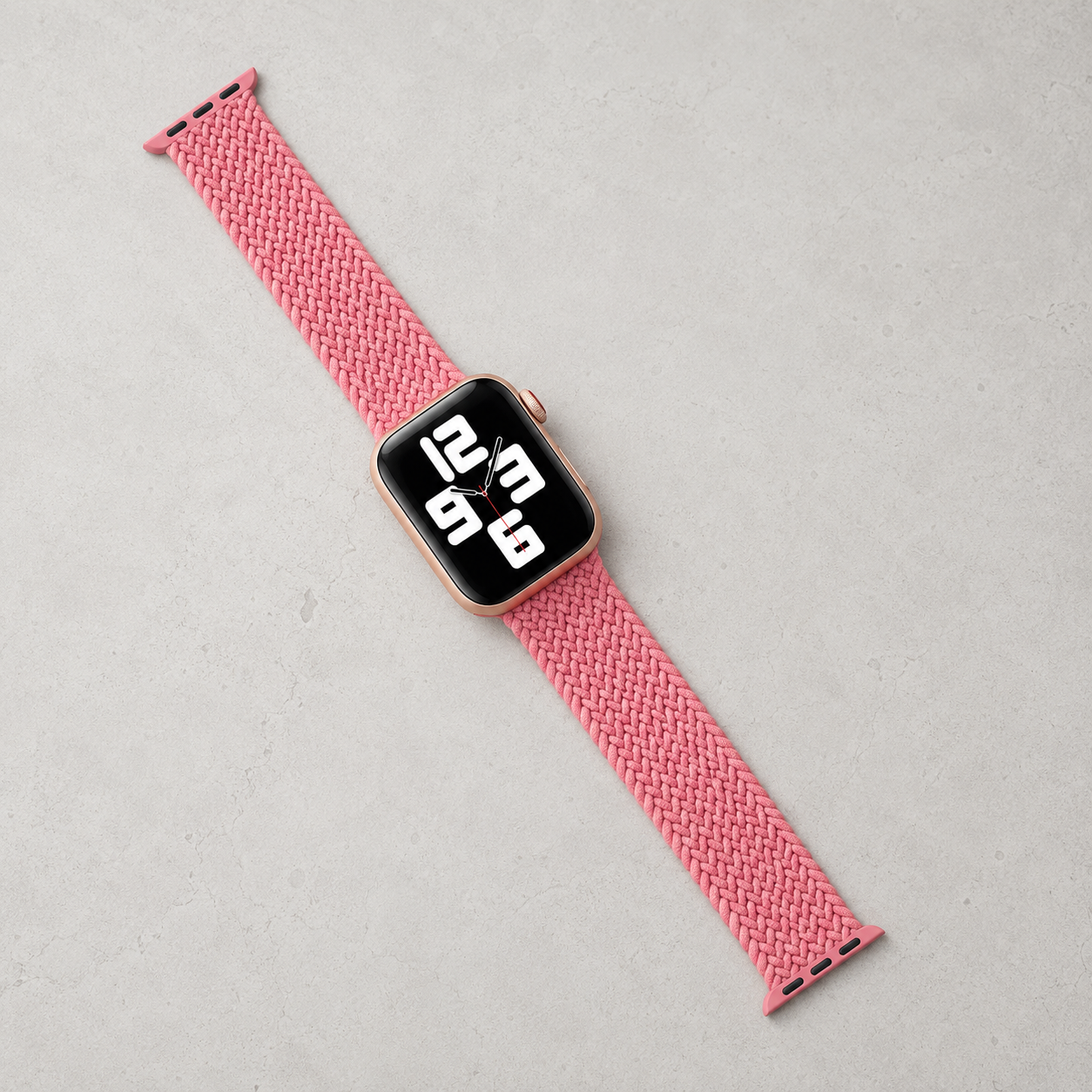Apple Watch Nylon Braided Elastic Strap | Single Loop | Pink | 38/40mm & 42/44mm | XS–L