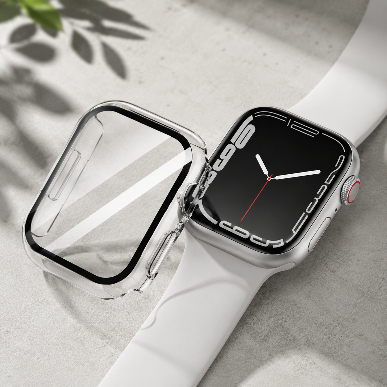 Apple Watch Protective Case | PC + Tempered Glass | Transparent | 38–49mm