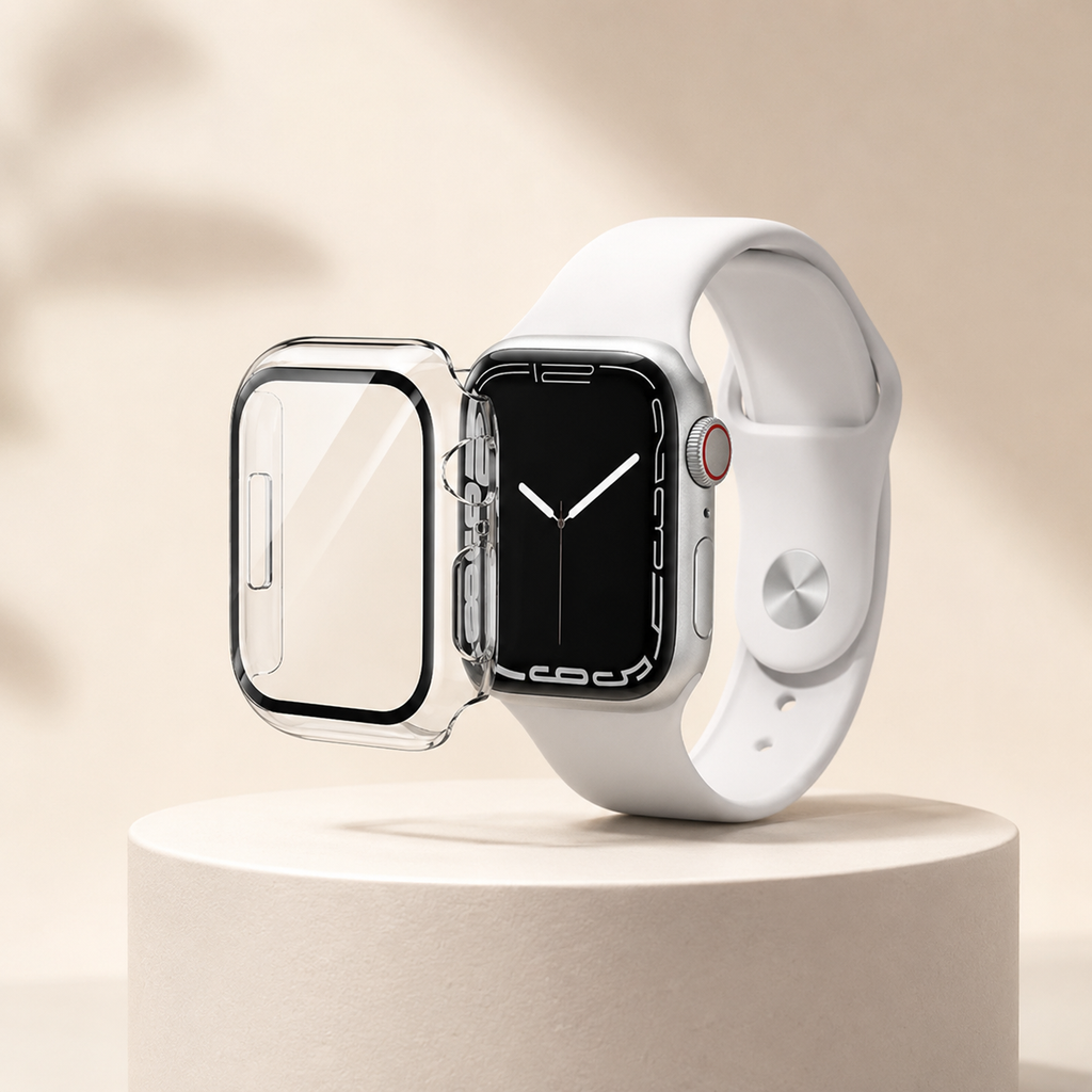 Apple Watch Protective Case | PC + Tempered Glass | Transparent | 38–49mm
