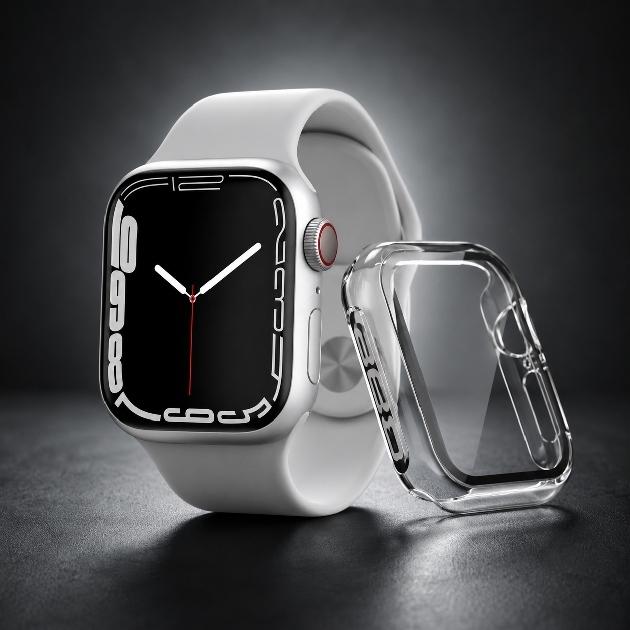 Apple Watch Protective Case | PC + Tempered Glass | Transparent | 38–49mm