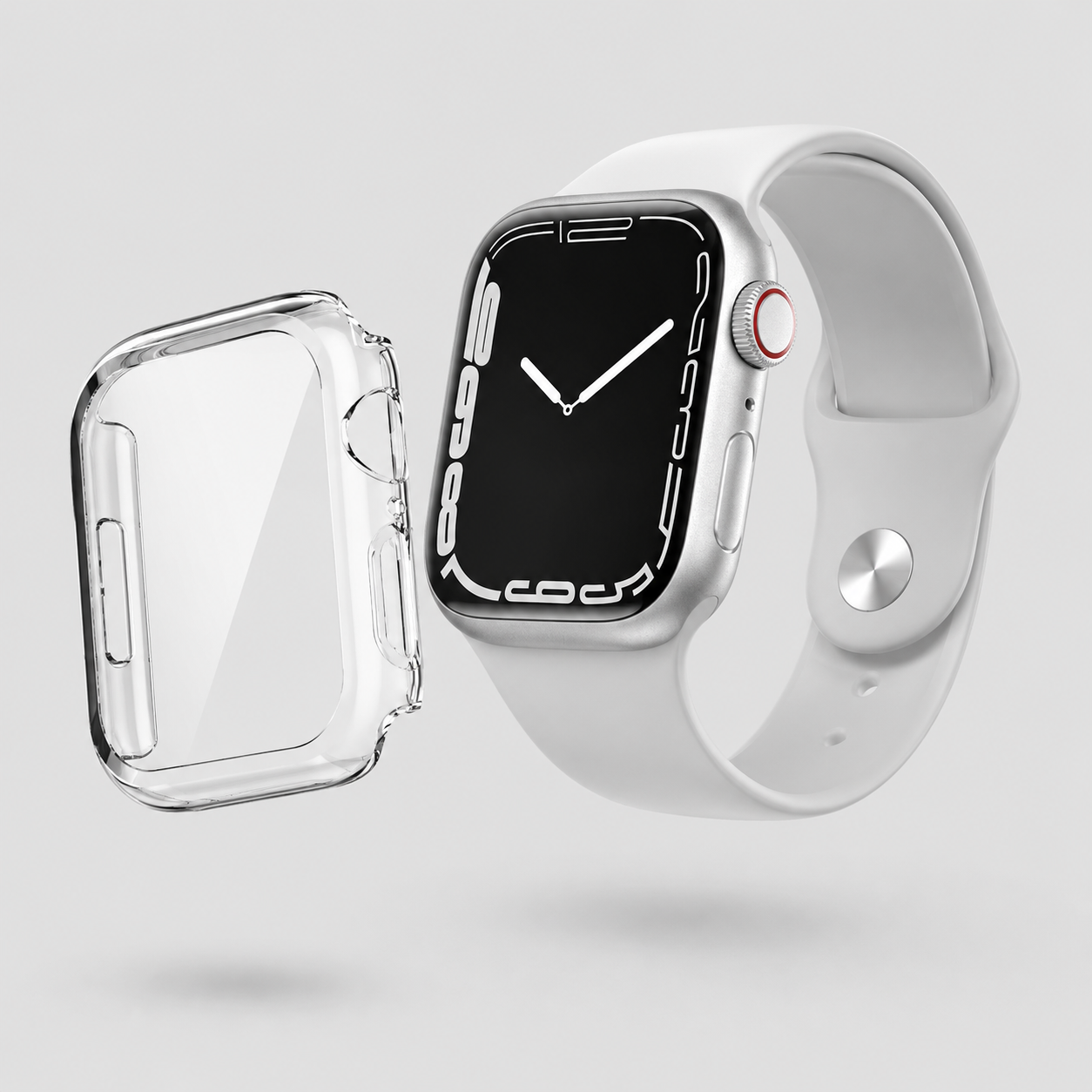 Apple Watch Protective Case | PC + Tempered Glass | Transparent | 38–49mm