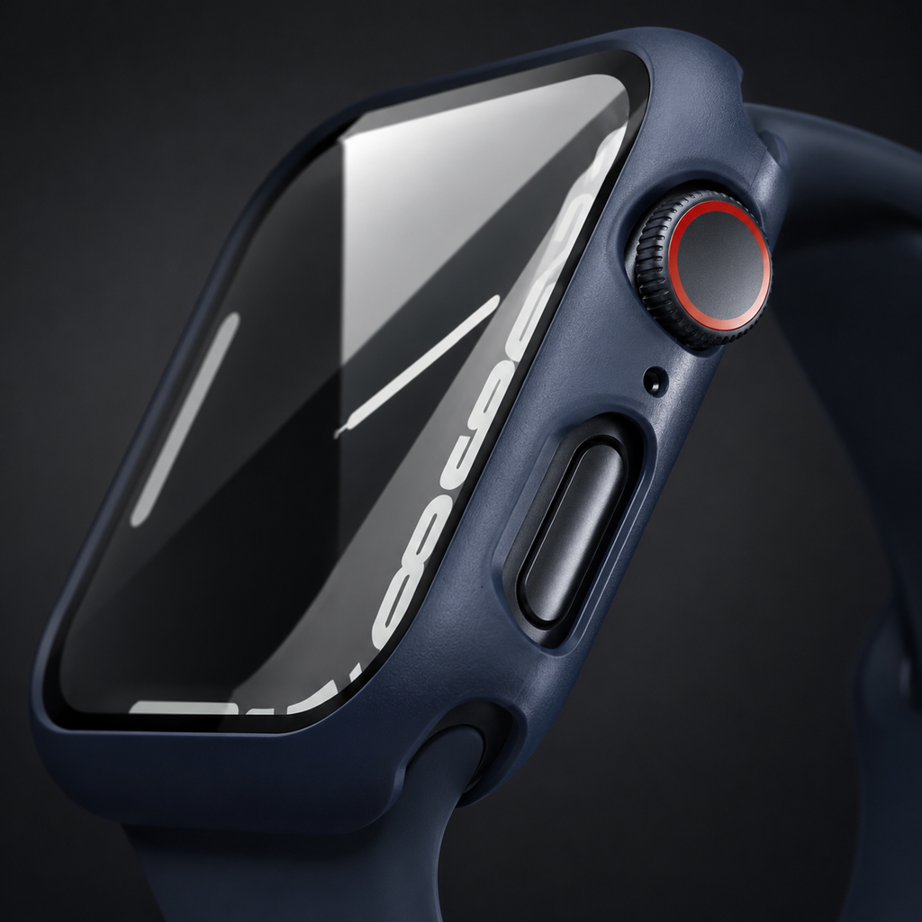 Apple Watch Protective Case | PC + Tempered Glass | Midnight Blue | 38–49mm