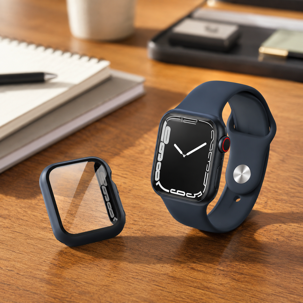 Apple Watch Protective Case | PC + Tempered Glass | Midnight Blue | 38–49mm