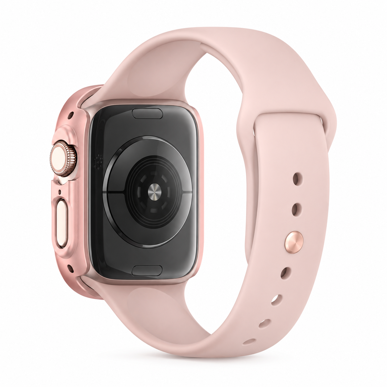 Apple Watch Protective Case | PC + Tempered Glass | Rose Gold | 38–49mm