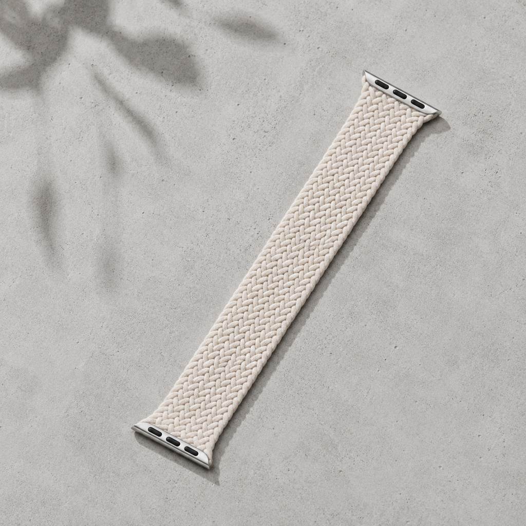 Apple Watch Nylon Braided Elastic Strap | Single Loop | Starlight | 38/40/41mm | M