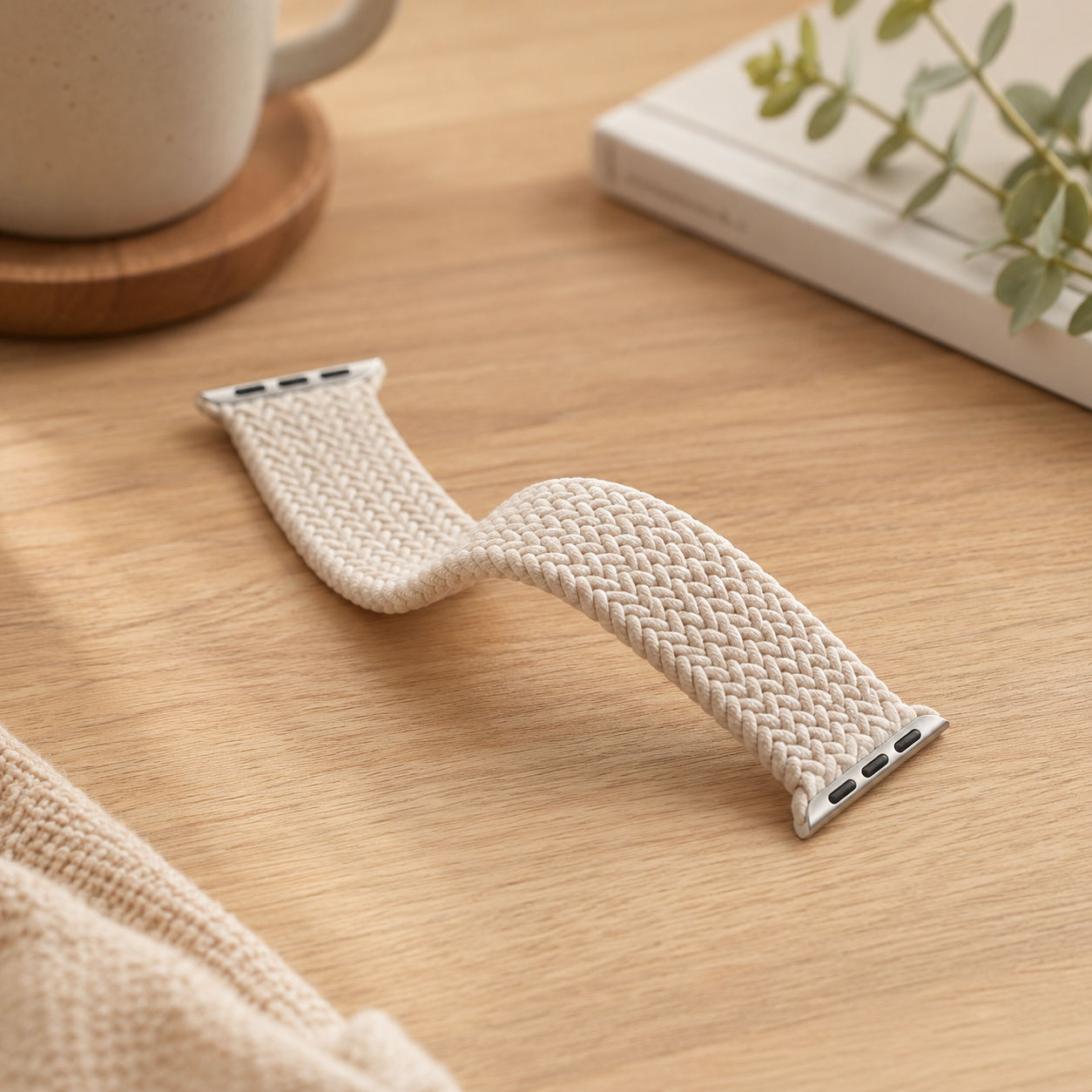 Apple Watch Nylon Braided Elastic Strap | Single Loop | Starlight | 38/40/41mm | M