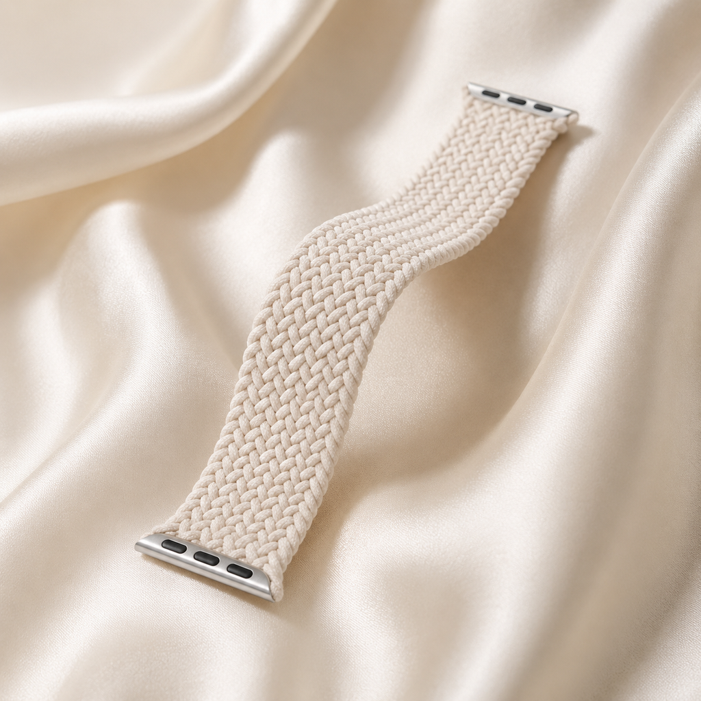 Apple Watch Nylon Braided Elastic Strap | Single Loop | Starlight | 38/40/41mm | M
