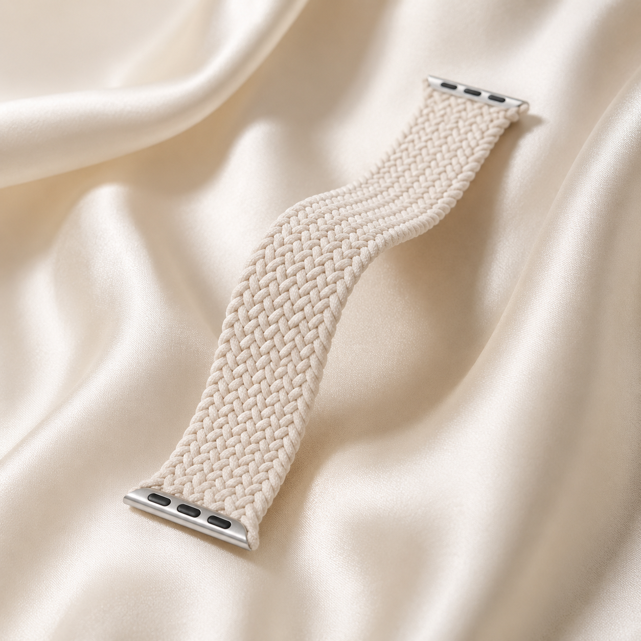 Apple Watch Nylon Braided Elastic Strap | Single Loop | Starlight | 38/40/41mm | M