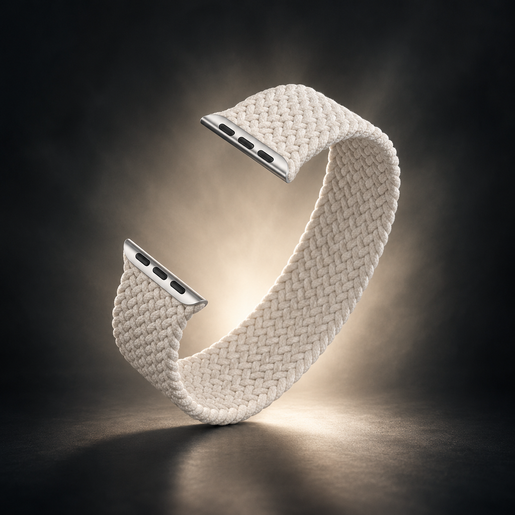 Apple Watch Nylon Braided Elastic Strap | Single Loop | Starlight | 38/40/41mm | M