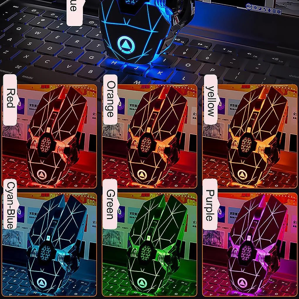 Silver Eagle A7 Wireless Gaming Mouse - 2.4GHz Rechargeable RGB Mouse