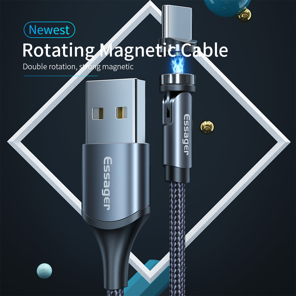 essager-rotate-magnetic-cable-360-degree-usb-type-c-charging-cable-fast-charging-magnet-charger-540-rotate-micro-magnetic-cable