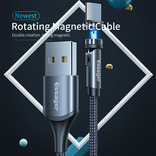 essager-rotate-magnetic-cable-360-degree-usb-type-c-charging-cable-fast-charging-magnet-charger-540-rotate-micro-magnetic-cable