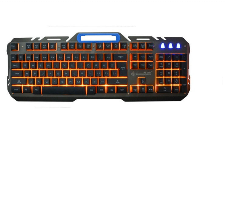 Wired Backlit Keyboard & Mouse Combo - USB Desktop Set