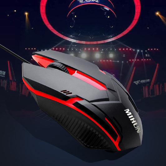 M103 Wired RGB Mouse - 1000 DPI, 3 Buttons, 1.35m Cable | White & Black