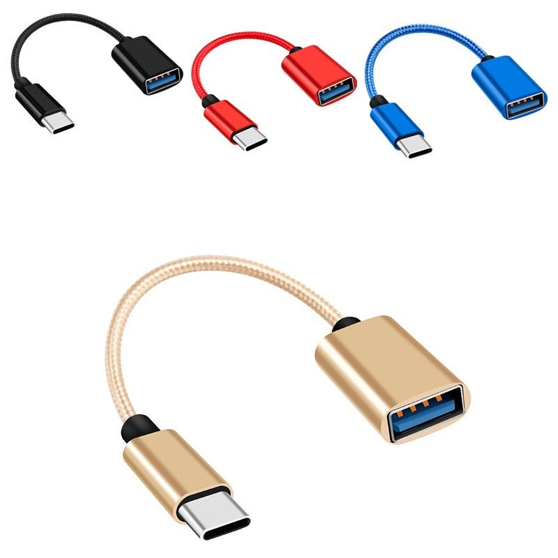 USB-C OTG Adapter Cable - Connect USB Drives, Mice & Controllers to Your Phone