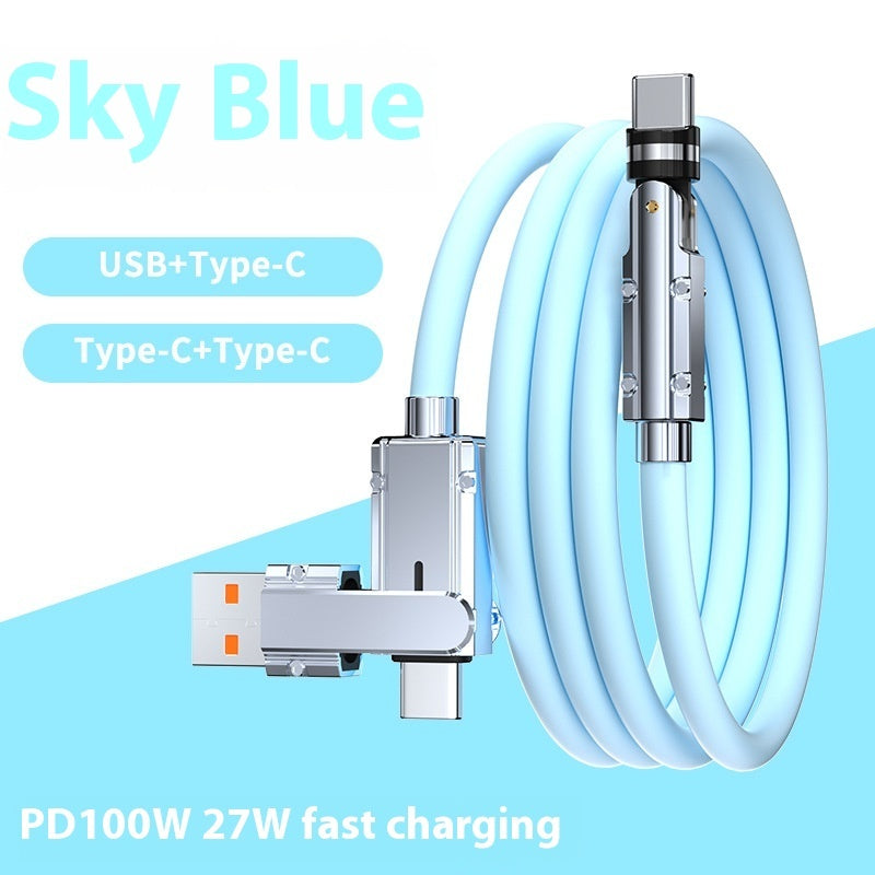 Zinc Alloy Fast Charging Cable - Lightning & USB-C | 8 Colours | 1m