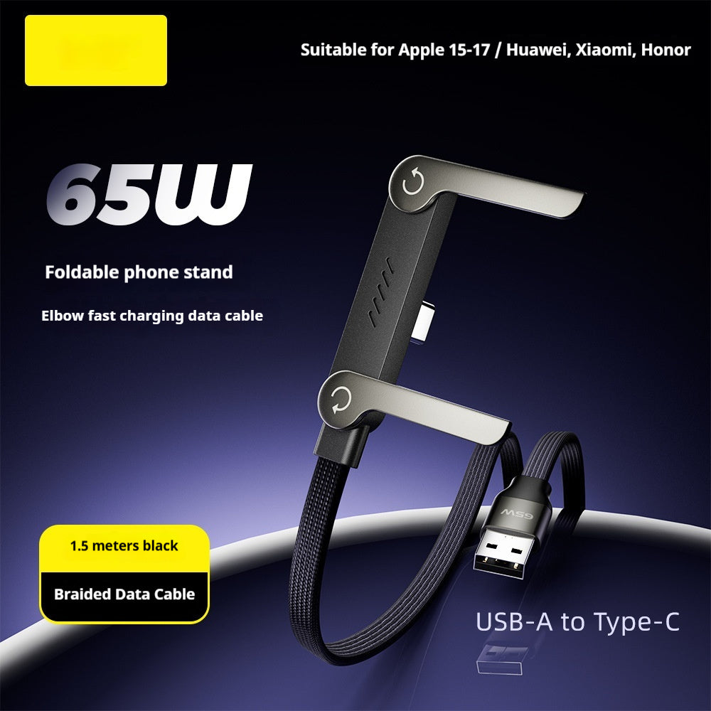 fast-charging-foldable-bracket-data-cable-2-in-1-data-wire-foldable-phone-tablet-stand-type-c-to-type-c-usb-a-to-type-c