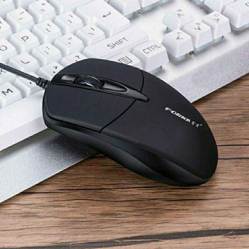 V9 Wired Mouse - Standard & Silent Click Versions, USB | Black