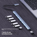 USB-C 7-in-1 Hub Expansion Dock - Multi-Port Adapter for Laptops