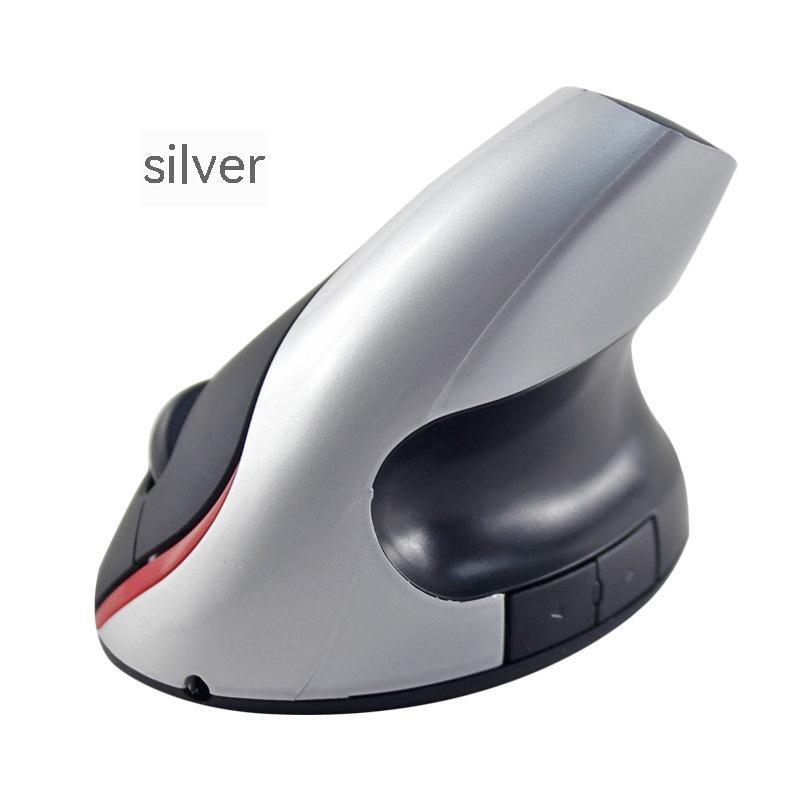 Wireless Vertical Ergonomic Mouse - Rechargeable Battery, Ergonomic Grip | Violet, Gray, Black, Silver & Blue