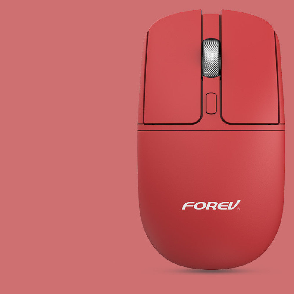 Slim Silent Bluetooth & 2.4G Wireless Mouse - Portable, Ultra-Flat | Black, Gray, Red, Dark Green & Dark Blue