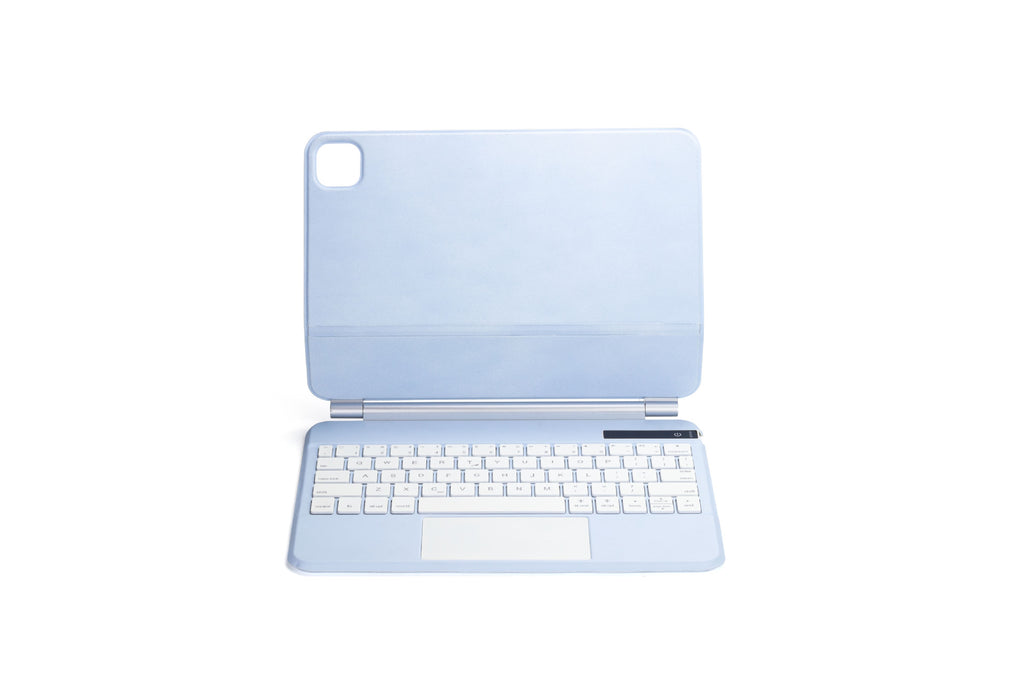 Magnetic Suspension Flat Bluetooth Keyboard - 109 & 129 Key | Apple Compatible | Black, Blue & White
