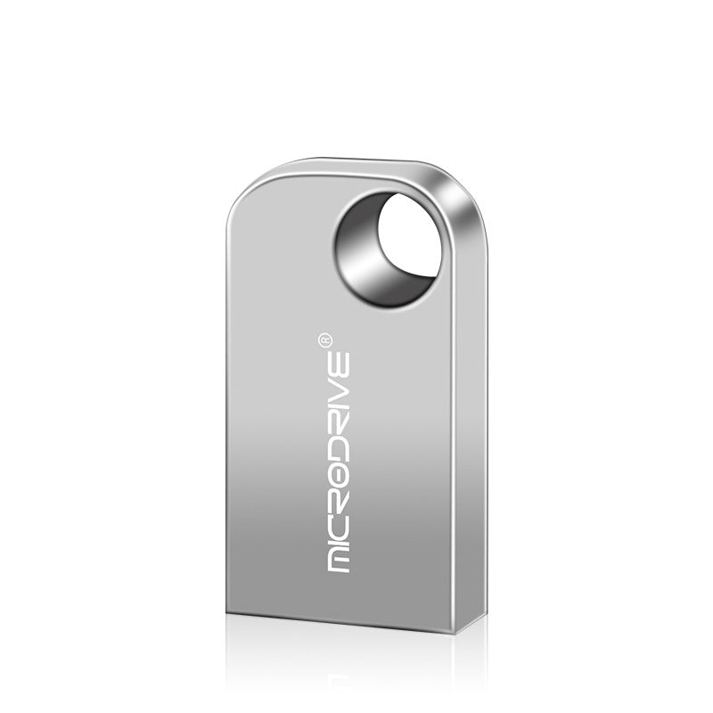 Mini Rotating Metal USB Flash Drive - Compact Car & Computer Storage
