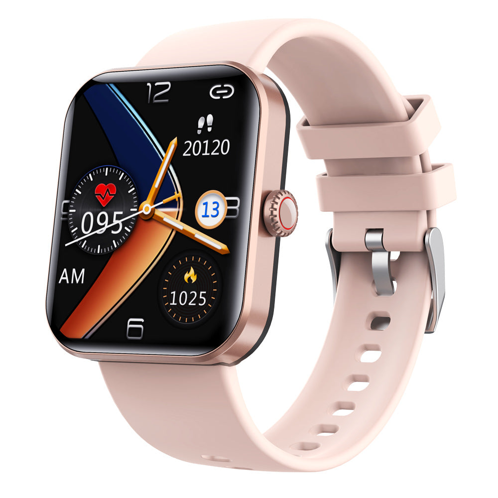 F57L Sports Smart Watch – Heart Rate, Blood Pressure & IPS Display – Gold / Japanese version