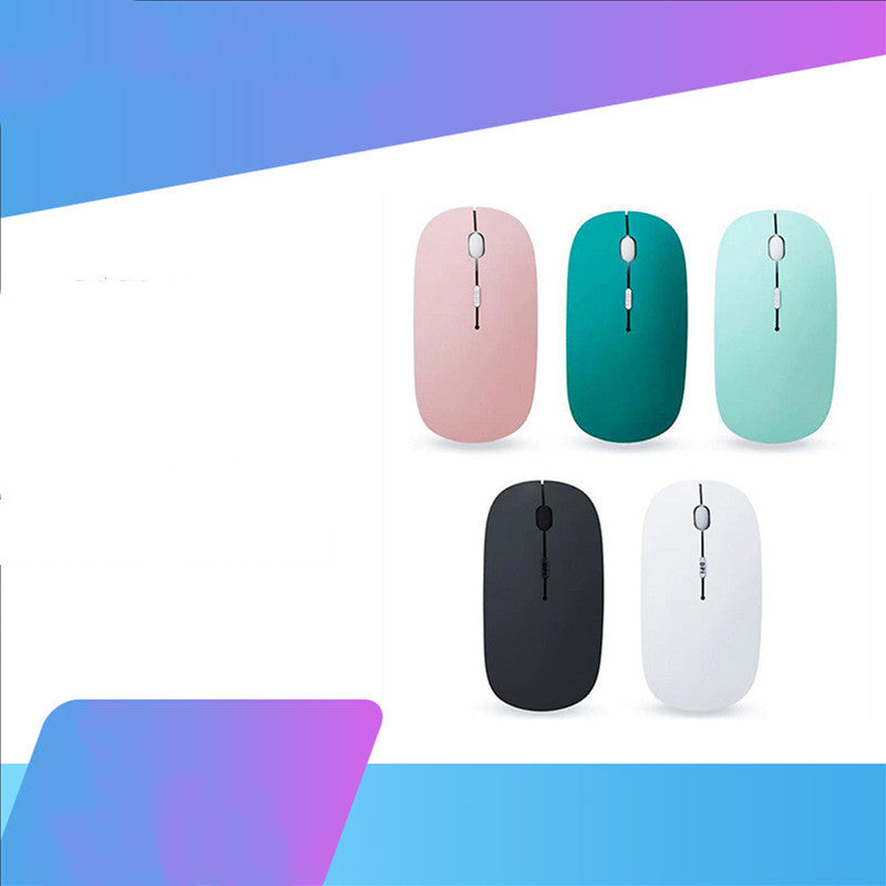 Ultra-Thin Dual-Mode Wireless Mouse - 2.4GHz & Bluetooth, 4-Gear DPI, Four-Way Scroll | 8 Colours