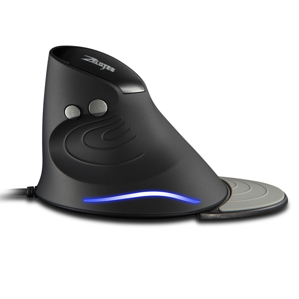 Vertical Ergonomic Mouse - 4-Gear Colour-Coded DPI up to 3200, 6 Buttons | Wired or Wireless