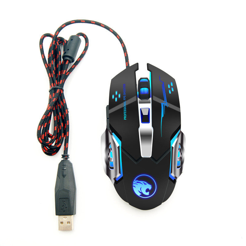 Dual-Mode Silent Gaming Mouse - 2.4G Wireless Rechargeable or Wired, 1600 DPI, 6 Buttons | 3 Colours