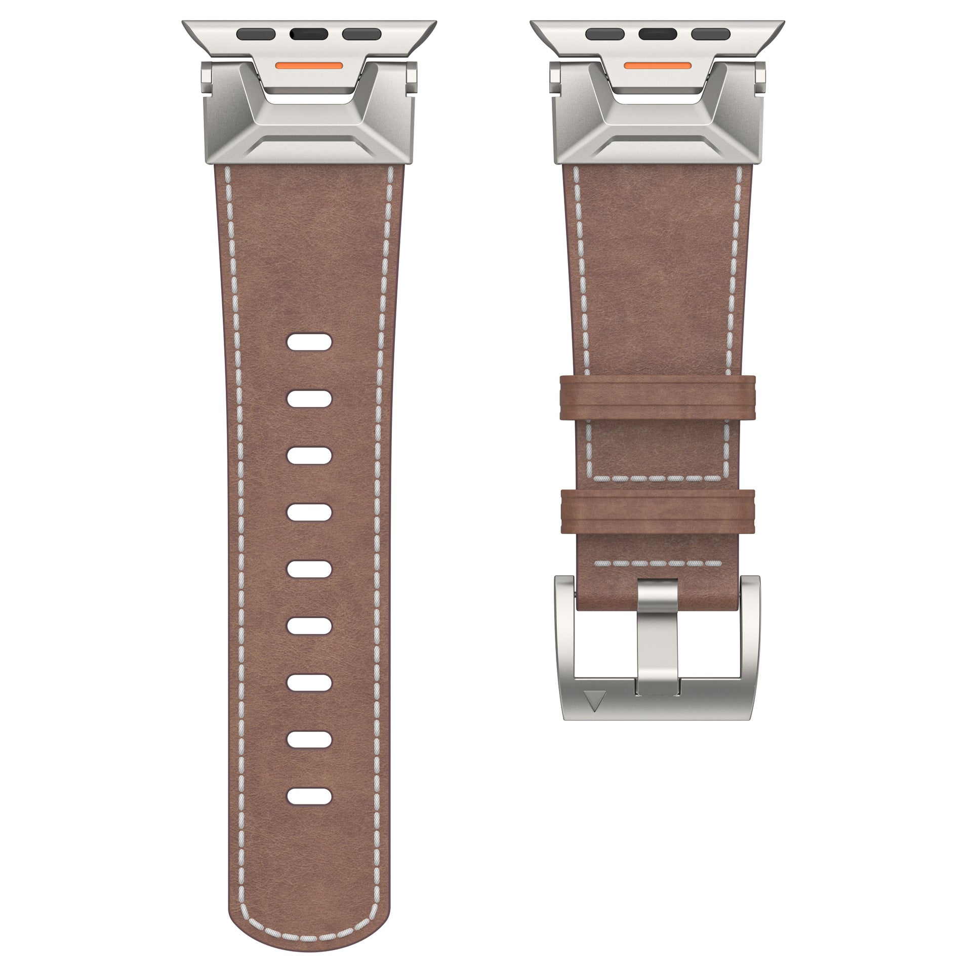 Apple Watch Leather Strap | 42/44/45/49mm | Business Style | Napa, Oil Wax & Crazy Horse Leather | 4 Finishes – product image 6 | Fidmat24 Tech Market