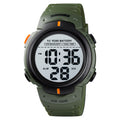 Men's Outdoor Sports LED Digital Watch | 100M Water Resistant | 47mm | Luminous | Army Green & Black – product image 6 | Fidmat24 Tech Market